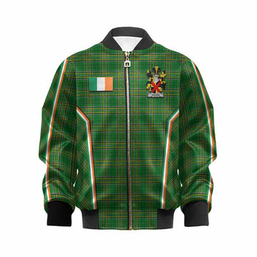 Giggins Irish Clan Coat of Arm Tartan Kid Bomber Jacket Flag Style