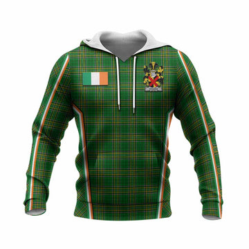 Giggins Irish Clan Coat of Arm Tartan Knitted Hoodie Flag Style