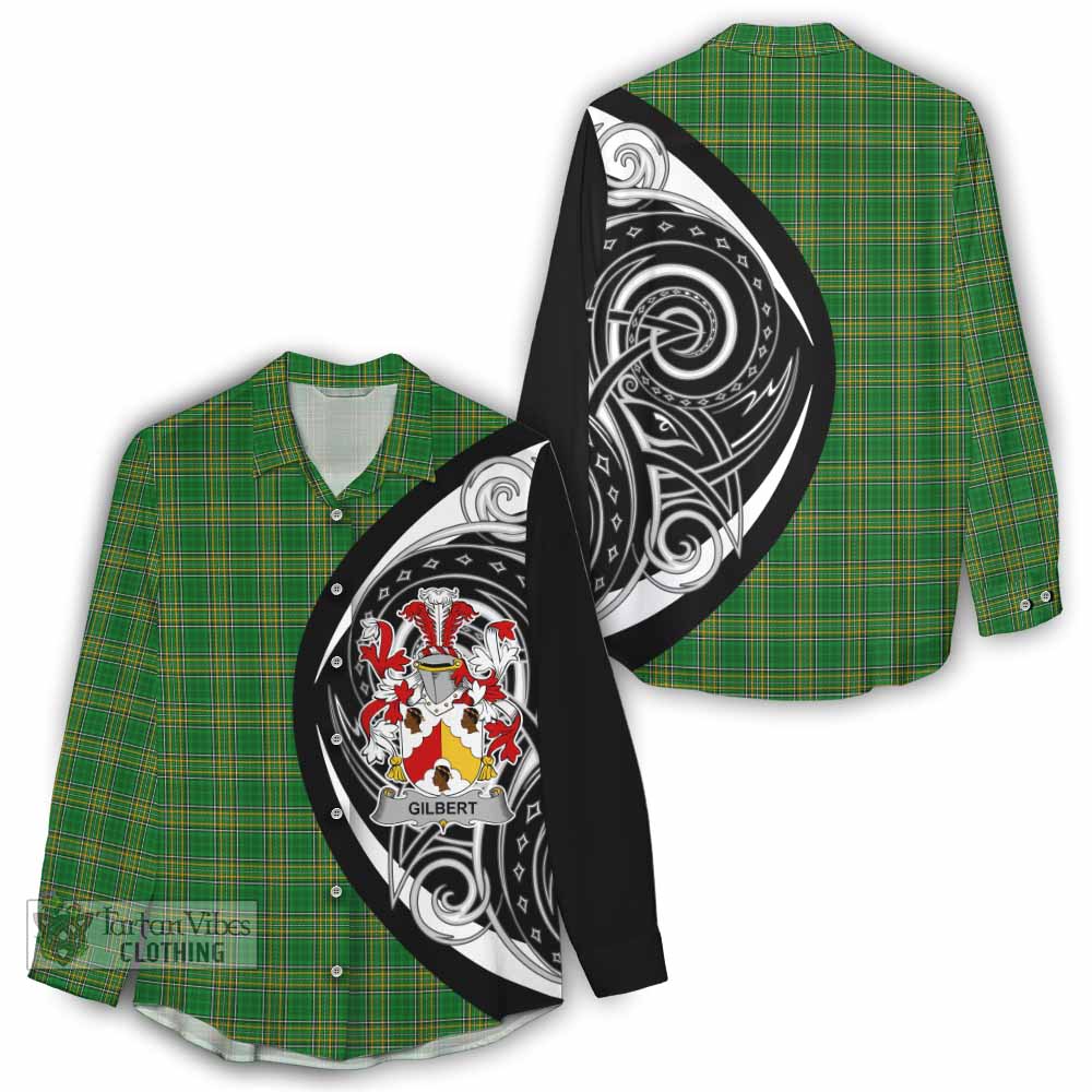 Tartan Vibes Clothing Gilbert Irish Clan Women's Casual Shirt Celtic Circle Style