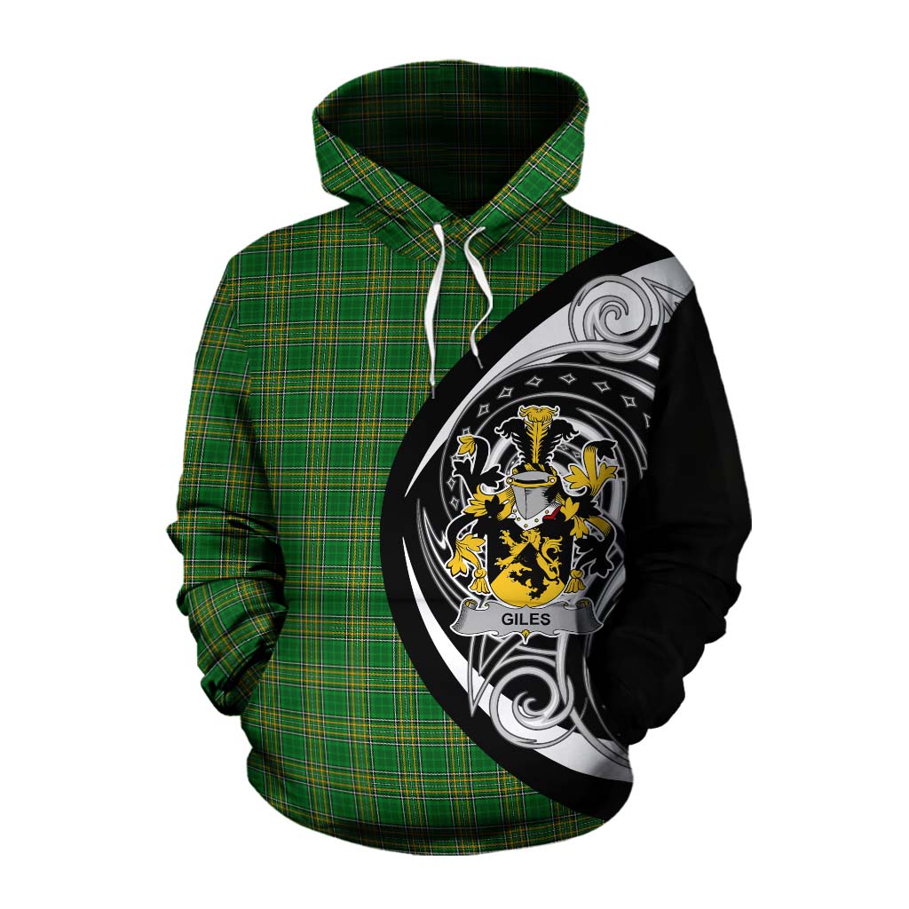 Tartan Vibes Clothing Giles Irish Clan Cotton Hoodie Celtic Circle Style