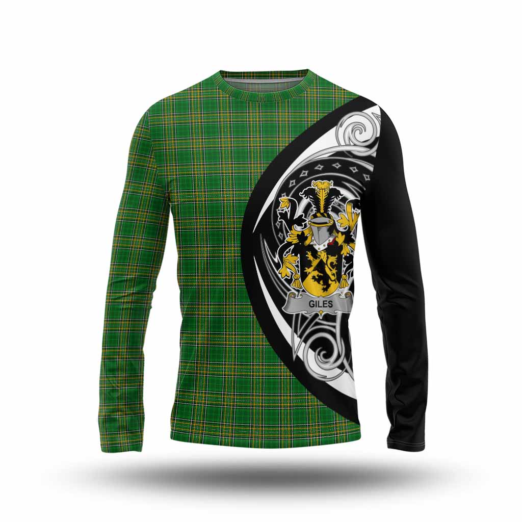 Giles Irish Clan Long Sleeve T-Shirt Celtic Circle Style Unisex - Tartan Vibes Clothing