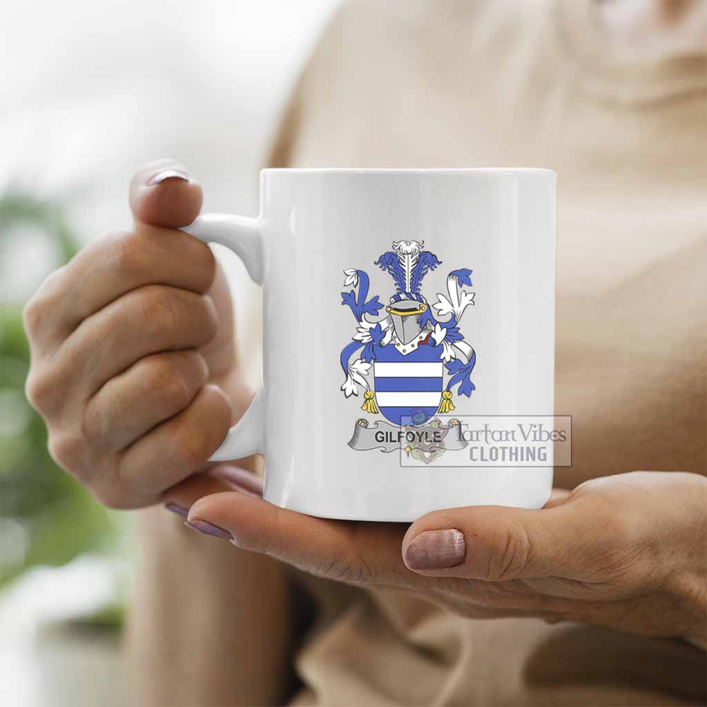 Tartan Vibes Clothing Gilfoyle Irish Clan Coat of Arms Ceramic Mug