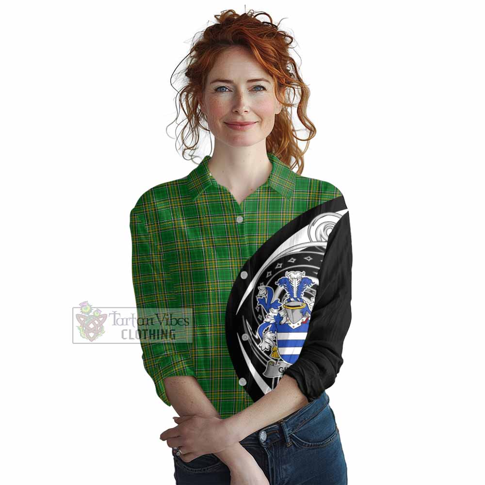Tartan Vibes Clothing Gilfoyle Irish Clan Women's Casual Shirt Celtic Circle Style