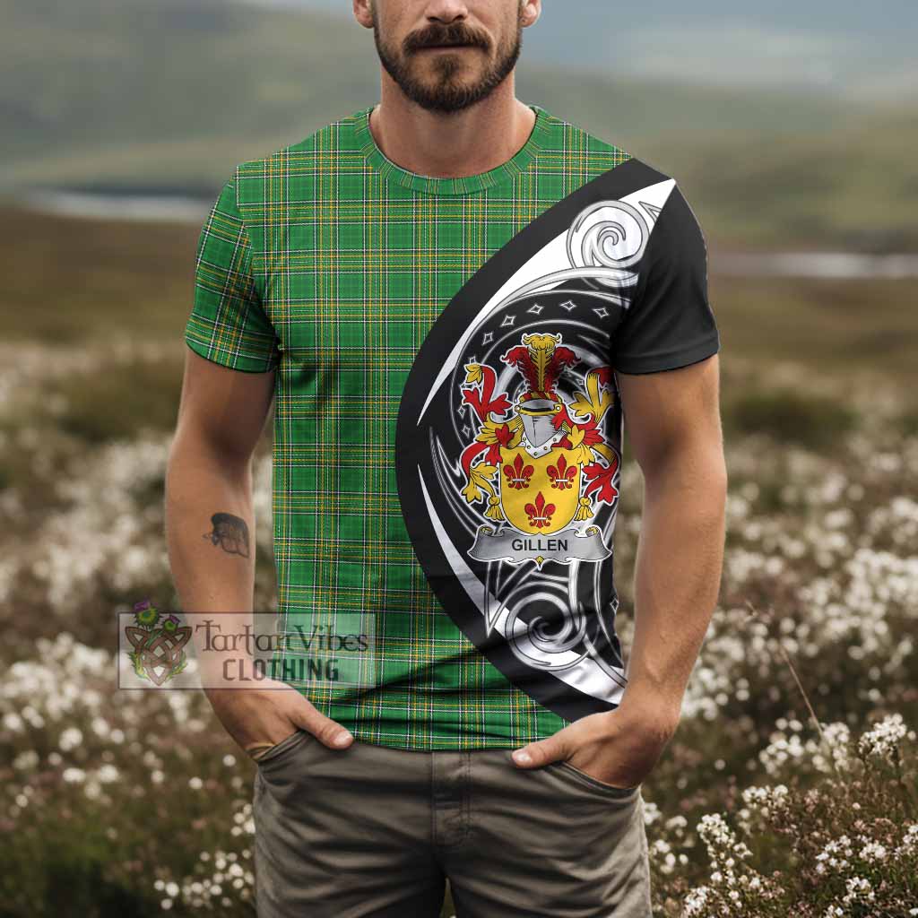 Tartan Vibes Clothing Gillen Irish Clan T-Shirt Celtic Circle Style