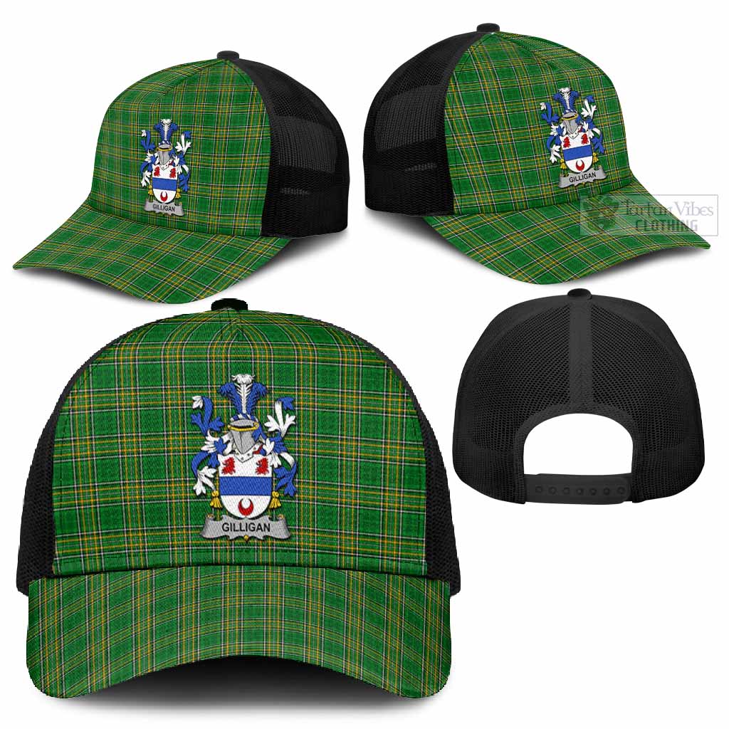 Gilligan Irish Coat of Arms Tartan Mesh Trucker Cap