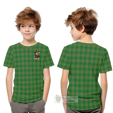 Gillman Irish Clan Tartan Kid T-Shirt with Coat of Arms