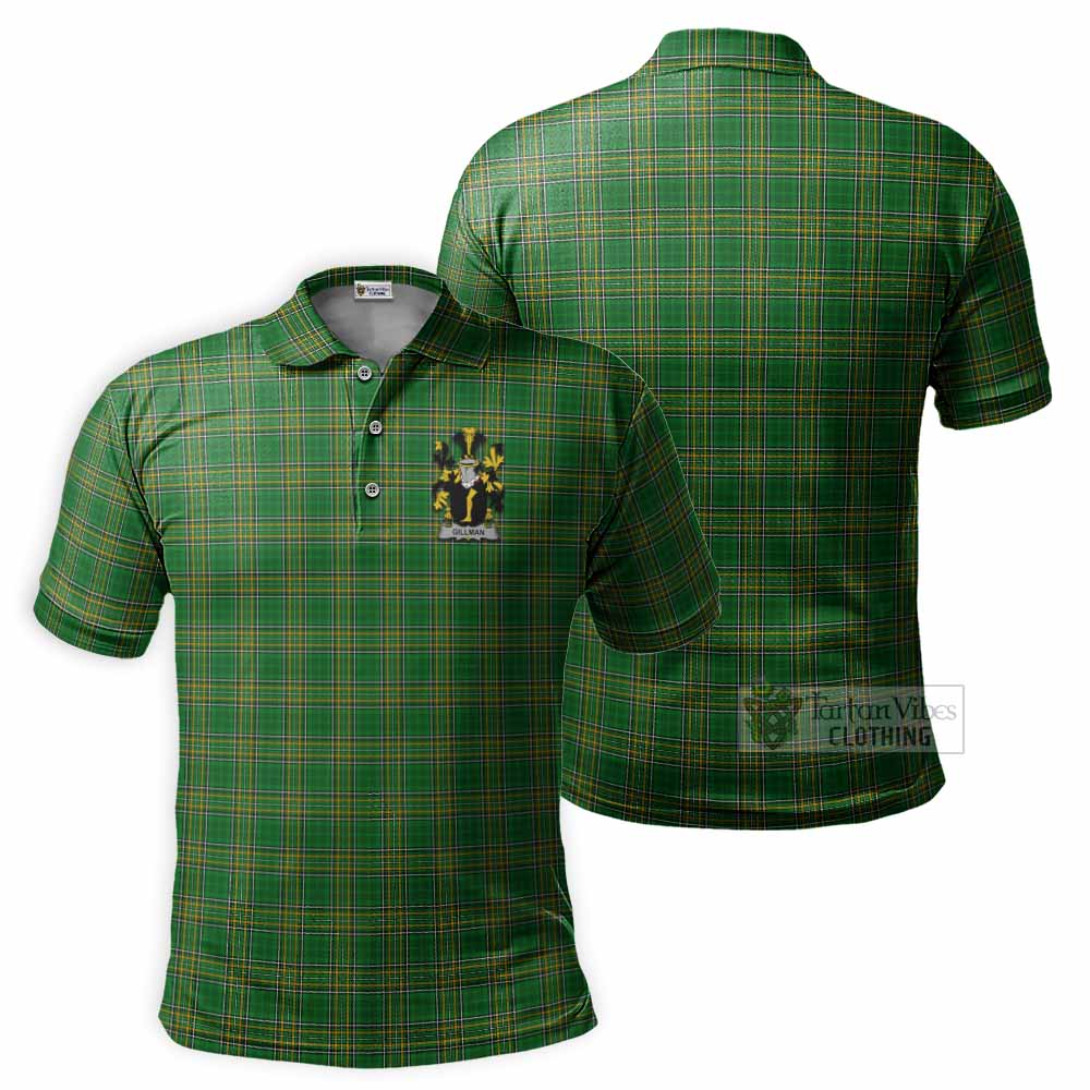 Gillman Irish Clan Tartan Men's Polo Shirt with Coat of Arms