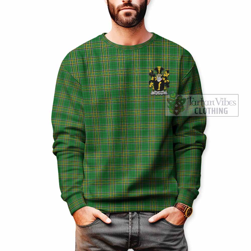 Gillman Irish Clan Tartan Sweatshirt with Coat of Arms - Tartan Vibes Clothing