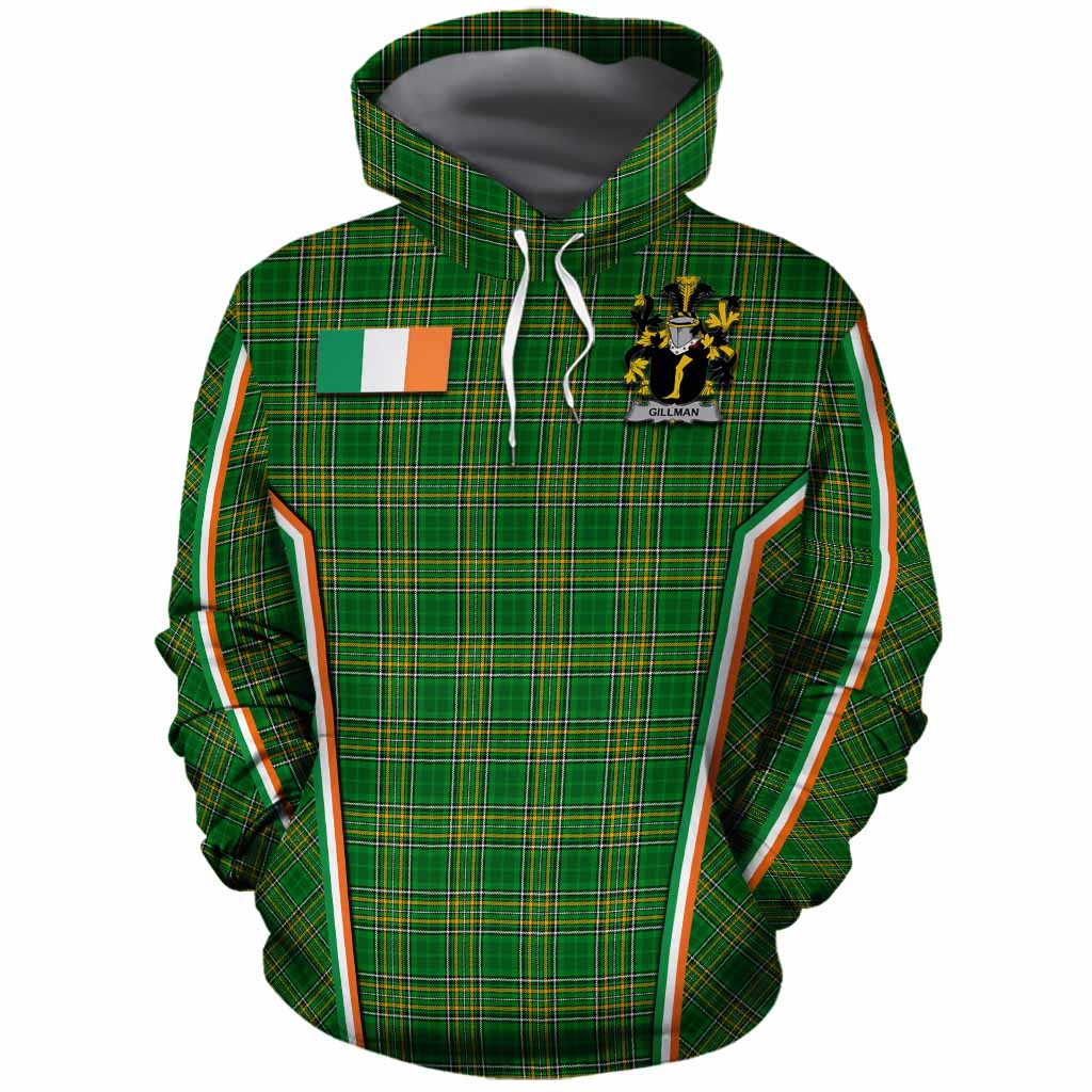 Gillman Irish Clan Coat of Arm Tartan Cotton Hoodie Flag Style
