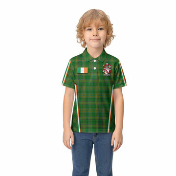 Gilmore Irish Clan Coat of Arm Tartan Kid Polo Shirt Flag Style
