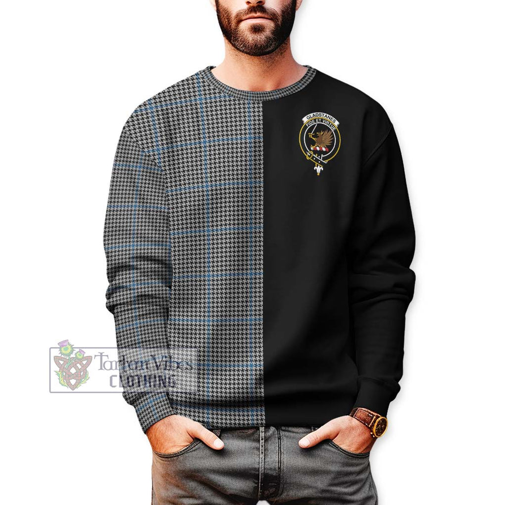 Gladstanes Tartan Sweatshirt with Family Crest and Half Of Me Style Unisex - Tartanvibesclothing Shop