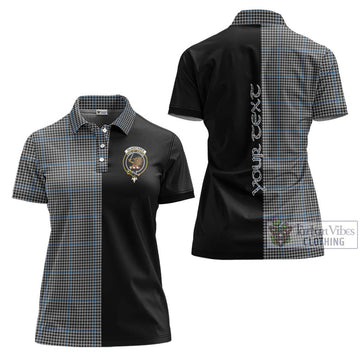 Gladstanes Tartan Women's Polo Shirt with Family Crest and Half Of Me Style Women - Tartanvibesclothing Shop