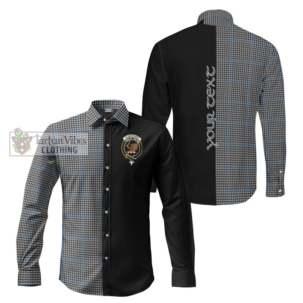 Gladstanes Tartan Long Sleeve Button Shirt with Family Crest and Half Of Me Style Men's Shirt S - Tartanvibesclothing Shop