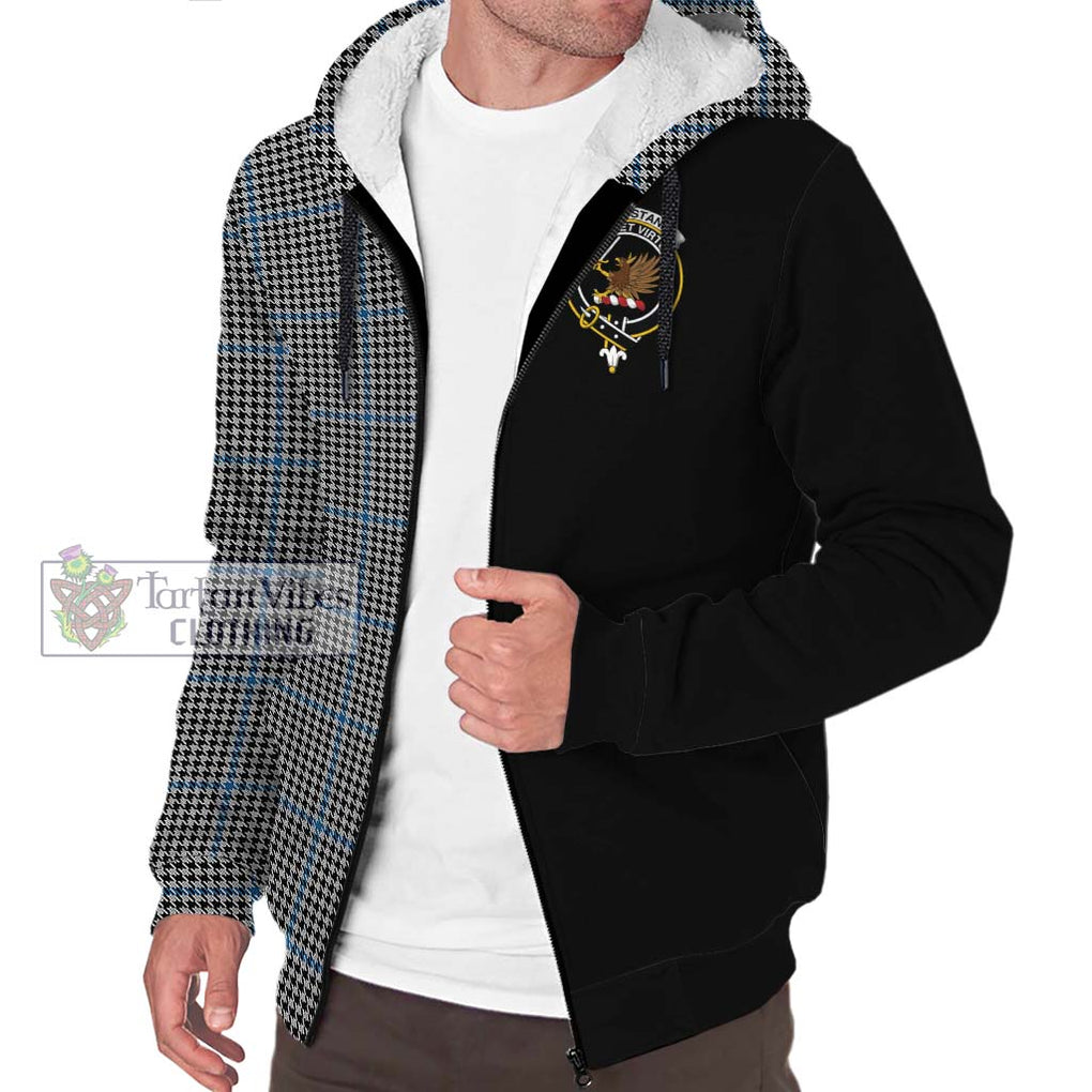 Gladstanes Tartan Sherpa Hoodie with Family Crest and Half Of Me Style Unisex S - Tartanvibesclothing Shop