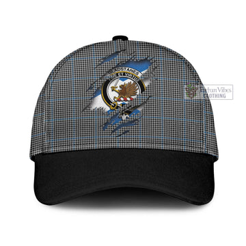 Tartan Vibes Clothing Gladstanes Tartan Classic Cap with Family Crest In Me Style