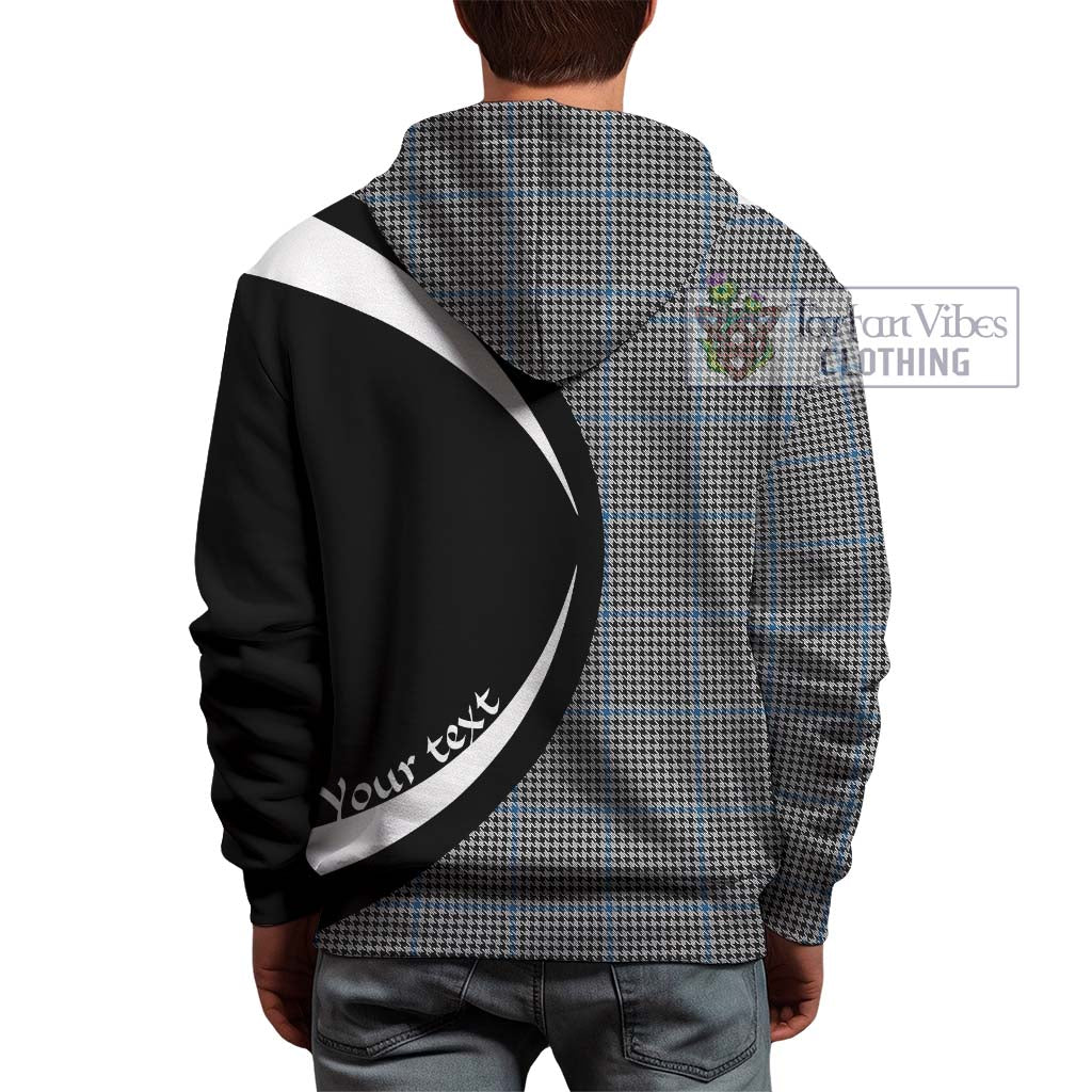 Tartan Vibes Clothing Gladstanes Tartan Hoodie with Family Crest Circle Style
