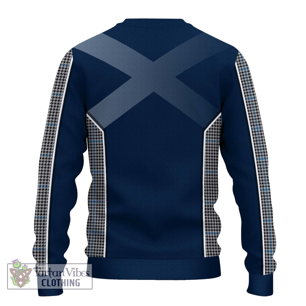 Gladstanes Tartan Knitted Sweater with Family Crest and Lion Rampant Vibes Sport Style - Tartan Vibes Clothing