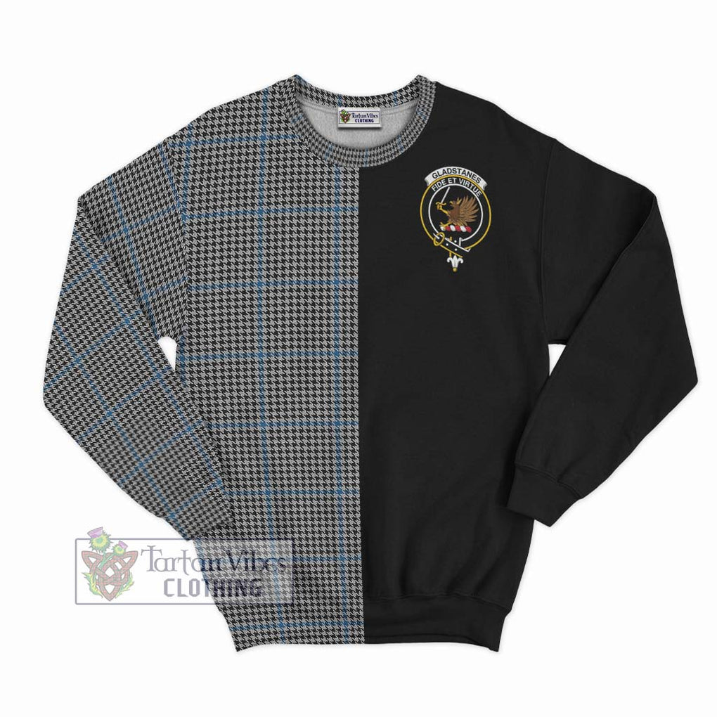 Gladstanes Tartan Sweatshirt with Family Crest and Half Of Me Style - Tartanvibesclothing Shop