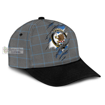 Tartan Vibes Clothing Gladstanes Tartan Classic Cap with Family Crest In Me Style