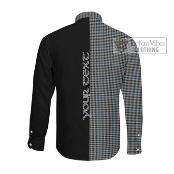 Gladstanes Tartan Long Sleeve Button Shirt with Family Crest and Half Of Me Style Men's Shirt - Tartanvibesclothing Shop
