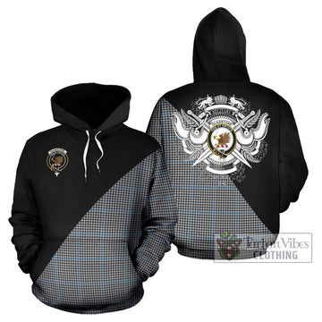 Gladstone Tartan Hoodie with Family Crest and Military Logo Style Zip Hoodie - Tartan Vibes Clothing