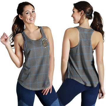 Gladstone Tartan Women Racerback Tanks with Family Crest 4XL - Tartan Vibes Clothing