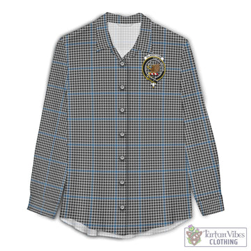 Gladstone Tartan Women's Casual Shirt with Family Crest Female - Tartan Vibes Clothing