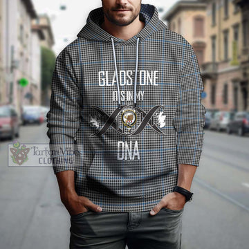Gladstone Tartan Hoodie with Family Crest DNA In Me Style Pullover Hoodie - Tartan Vibes Clothing