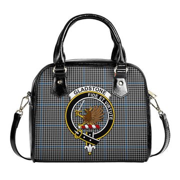 Gladstone Tartan Shoulder Handbags with Family Crest One Size 9*21*24 cm (3.54*8.27*9.45 inches) - Tartan Vibes Clothing