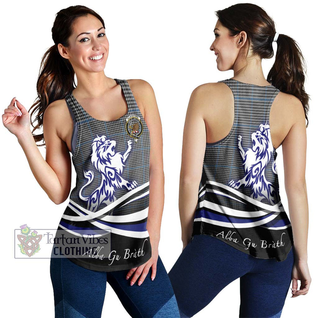 Gladstone Tartan Women's Racerback Tanks with Alba Gu Brath Regal Lion Emblem 4XL - Tartan Vibes Clothing
