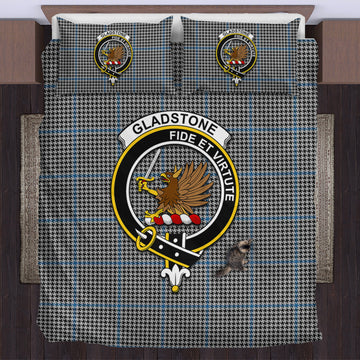 Gladstone Tartan Bedding Set with Family Crest US Bedding Set - Tartan Vibes Clothing