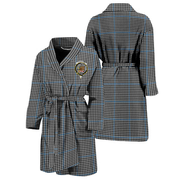 Gladstone Tartan Bathrobe with Family Crest Unisex S - Tartan Vibes Clothing