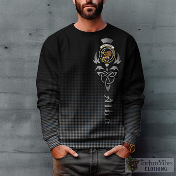 Gladstone Tartan Sweatshirt Featuring Alba Gu Brath Family Crest Celtic Inspired Unisex - Tartan Vibes Clothing