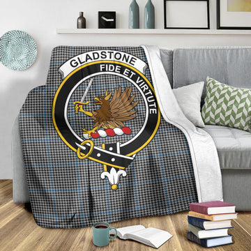 Gladstone Tartan Blanket with Family Crest