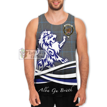 Gladstone Tartan Men's Tank Top with Alba Gu Brath Regal Lion Emblem Men - Tartan Vibes Clothing