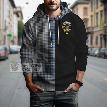 Gladstone Tartan Hoodie with Family Crest and Half Of Me Style Zip Hoodie - Tartanvibesclothing Shop