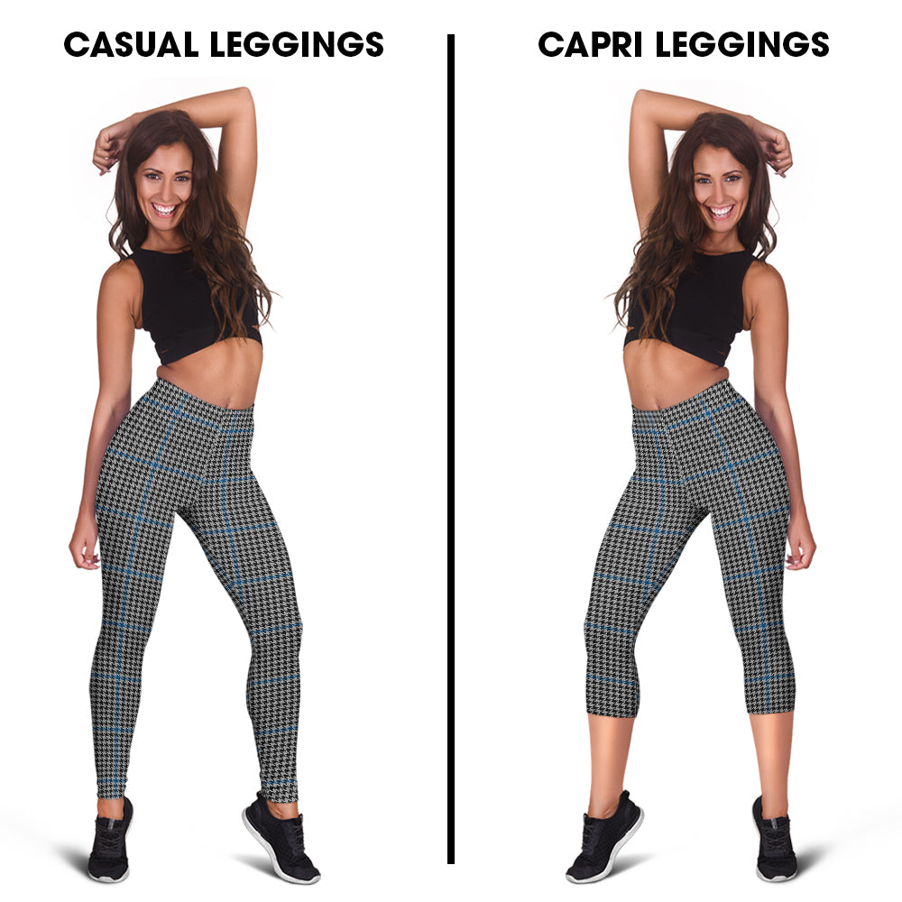 Gladstone Tartan Womens Leggings Capri Leggings - Tartan Vibes Clothing