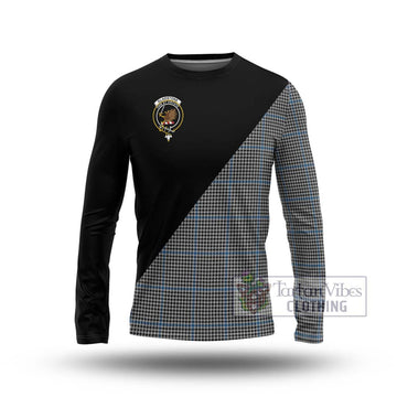 Gladstone Tartan Long Sleeve T-Shirt with Family Crest and Military Logo Style Unisex - Tartan Vibes Clothing