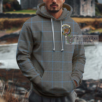 Gladstone Tartan Cotton Hoodie with Family Crest Zip Hoodie - Tartan Vibes Clothing