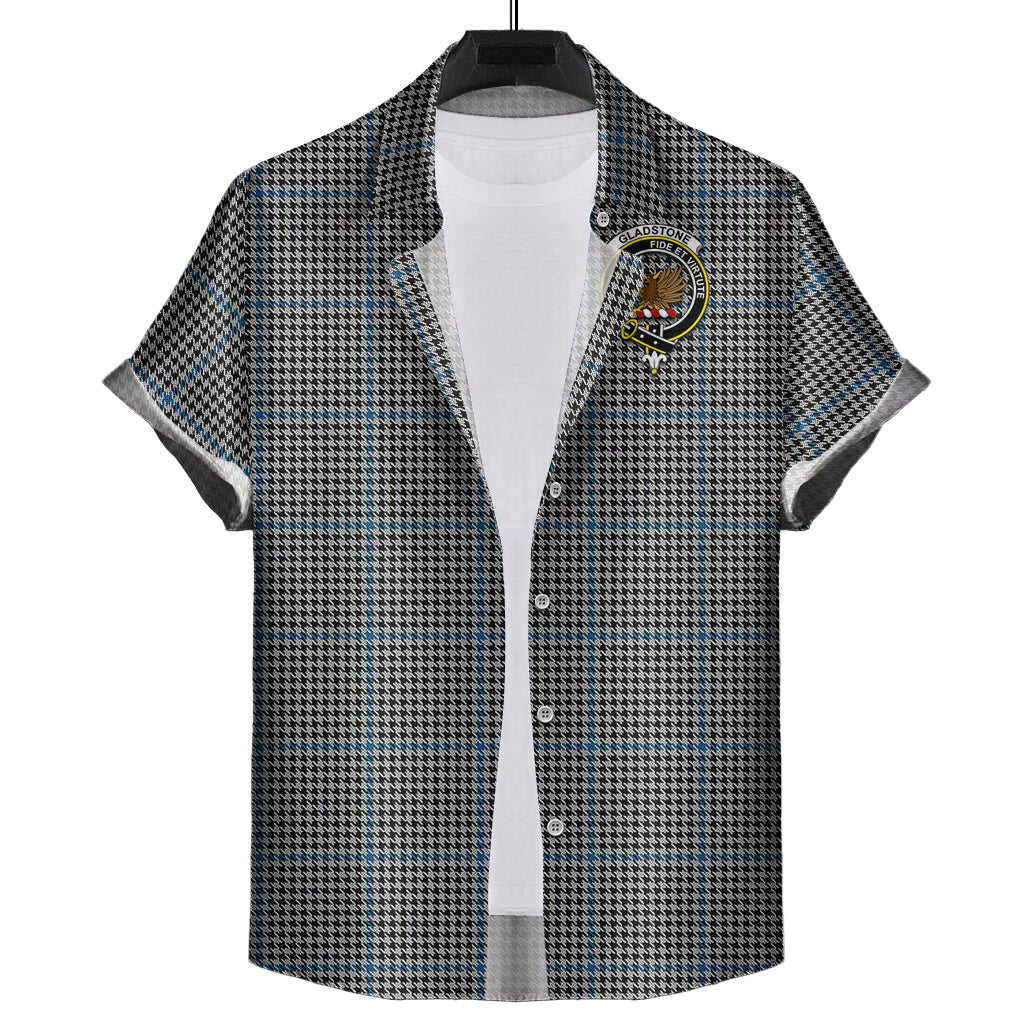Gladstone Tartan Hawaiian Shirt with Family Crest Kid - Tartan Vibes Clothing