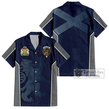 Gladstone Tartan Hawaiian Shirt with Family Crest and Lion Rampant Vibes Sport Style Kid - Tartan Vibes Clothing
