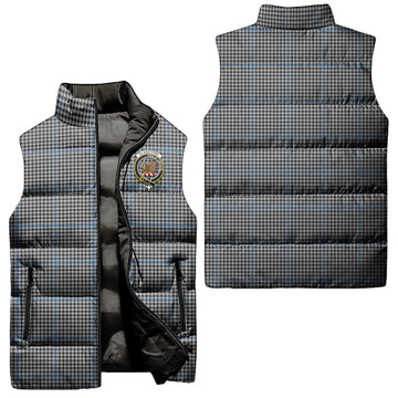 Gladstone Tartan Sleeveless Puffer Jacket with Family Crest Unisex - Tartan Vibes Clothing