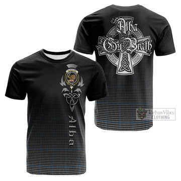 Gladstone Tartan Cotton T-shirt Featuring Alba Gu Brath Family Crest Celtic Inspired Kid's Shirt - Tartan Vibes Clothing