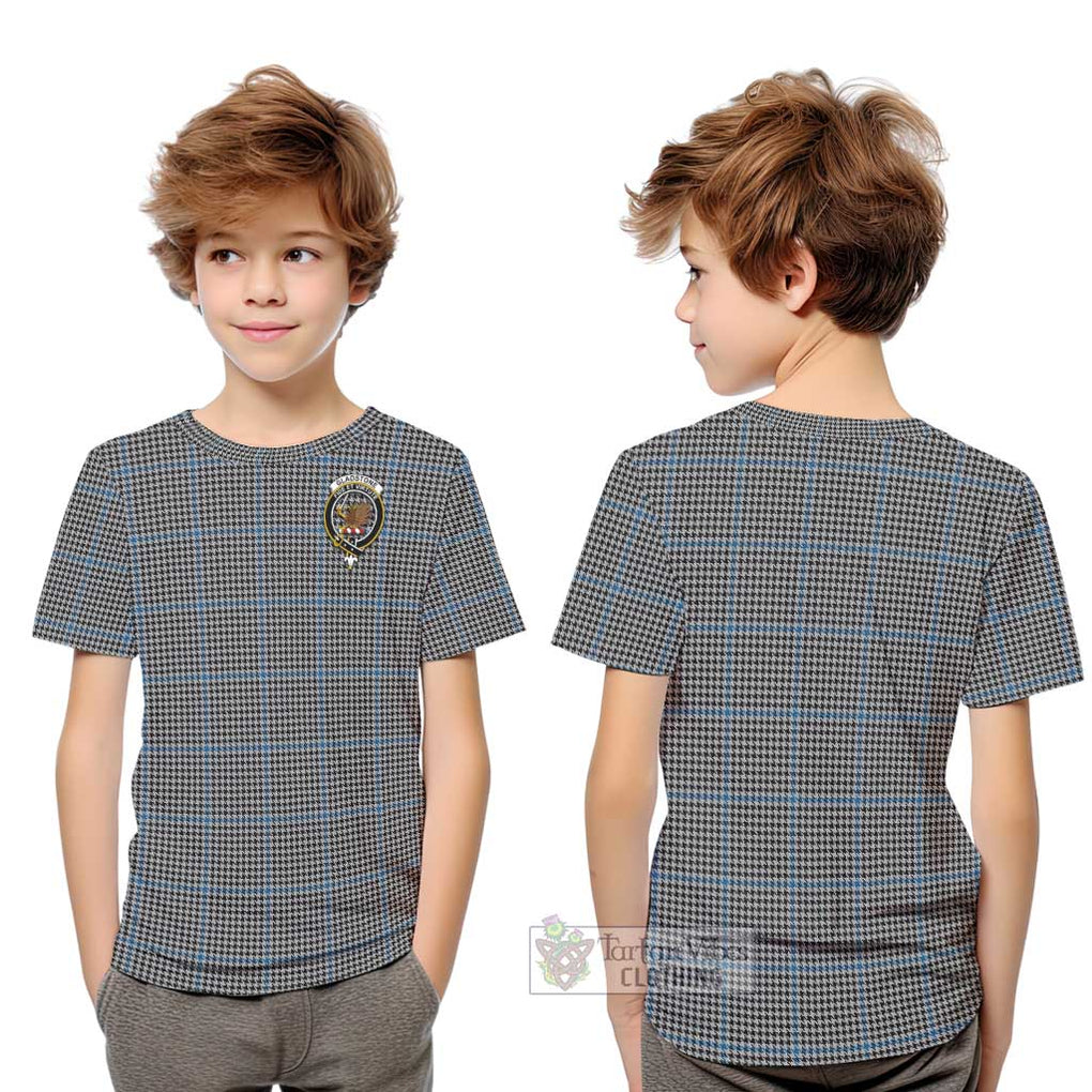 Gladstone Tartan Kid T-Shirt with Family Crest Youth XL Size14 - Tartan Vibes Clothing