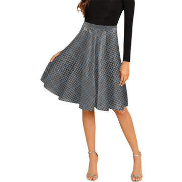Gladstone Tartan Melete Pleated Midi Skirt Cross Style Female - Tartan Vibes Clothing