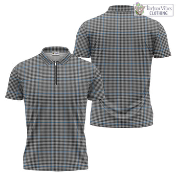 Gladstone Tartan Zipper Polo Shirt Unisex - Tartan Vibes Clothing