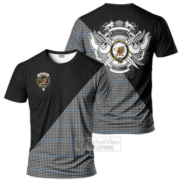 Gladstone Tartan T-Shirt with Family Crest and Military Logo Style Kid's Shirt - Tartanvibesclothing Shop