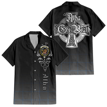 Gladstone Tartan Hawaiian Shirt Shirt Featuring Alba Gu Brath Family Crest Celtic Inspired Kid - Tartan Vibes Clothing