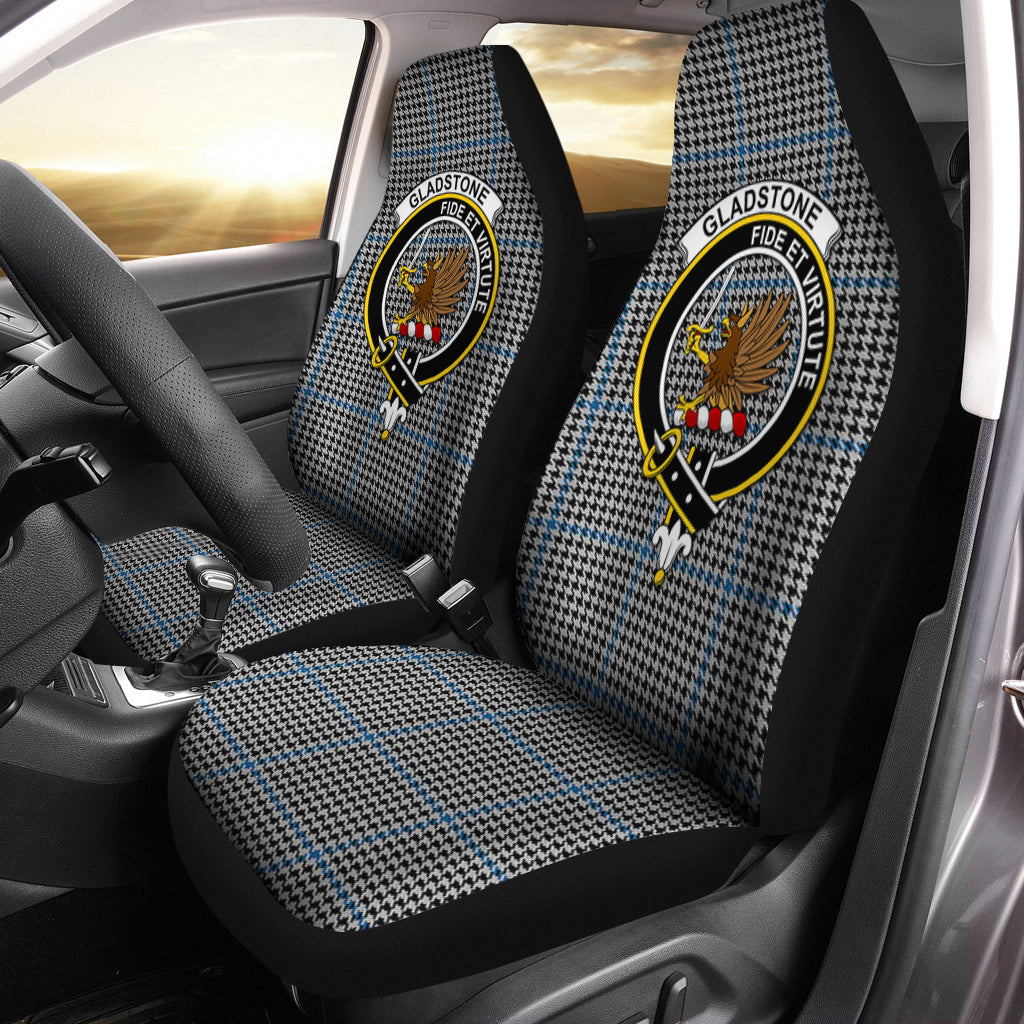 Gladstone Tartan Car Seat Cover with Family Crest One Size - Tartan Vibes Clothing