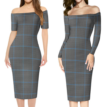 Gladstone Tartan Off Shoulder Lady Dress Women's Dress - Tartan Vibes Clothing